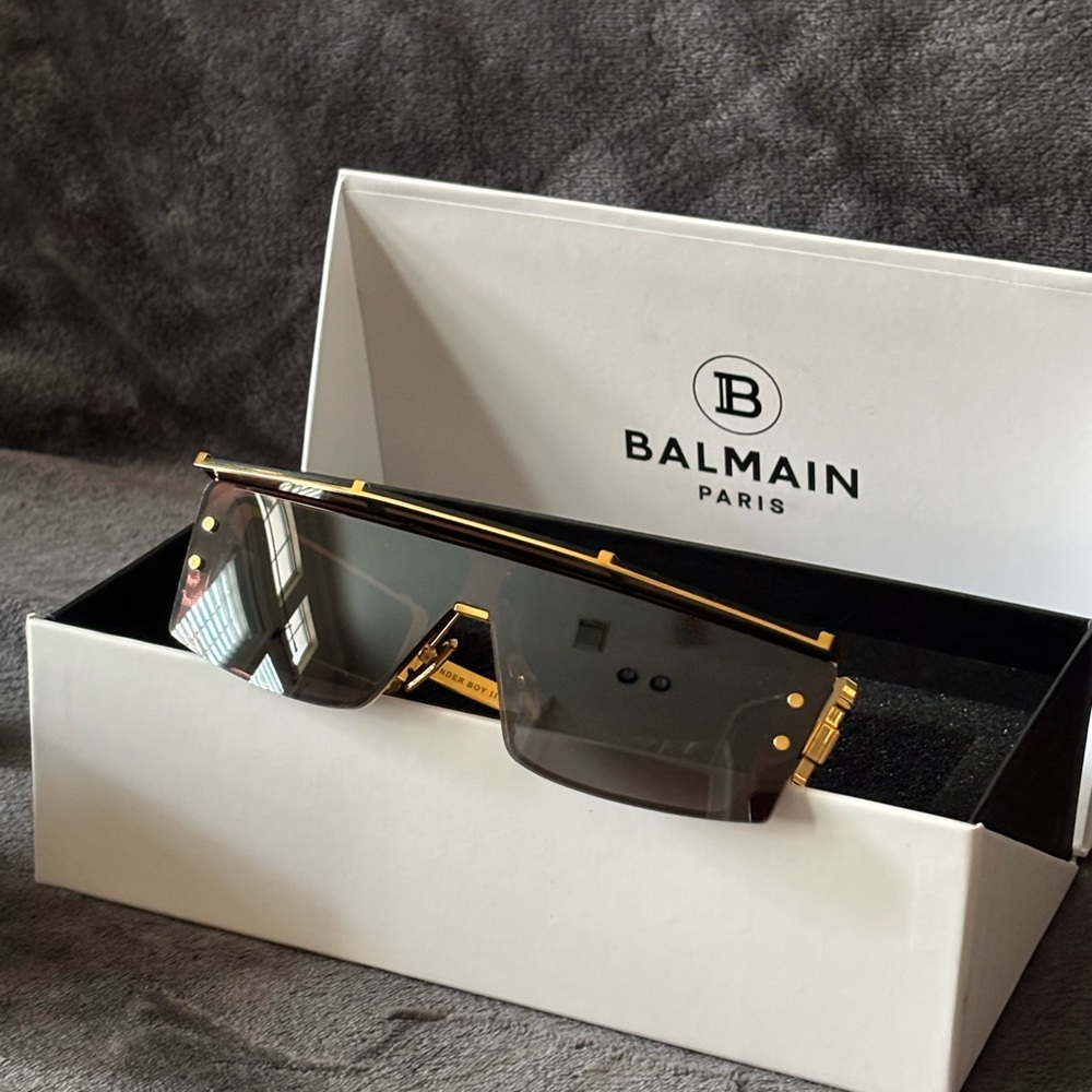 Balmain Wonder Boy III Black and Gold Sunglasses